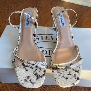 Steve Madden Shoes- Beige Snake (Size 7.5)